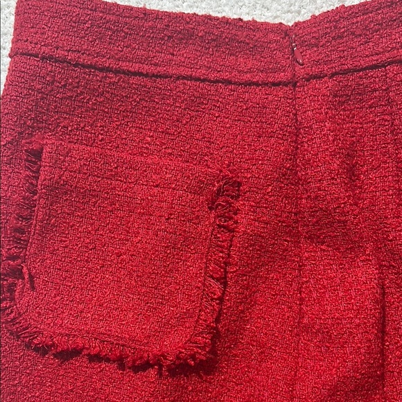 LOFT Red A-Line Mini Skirt Casual - Picture 7 of 9